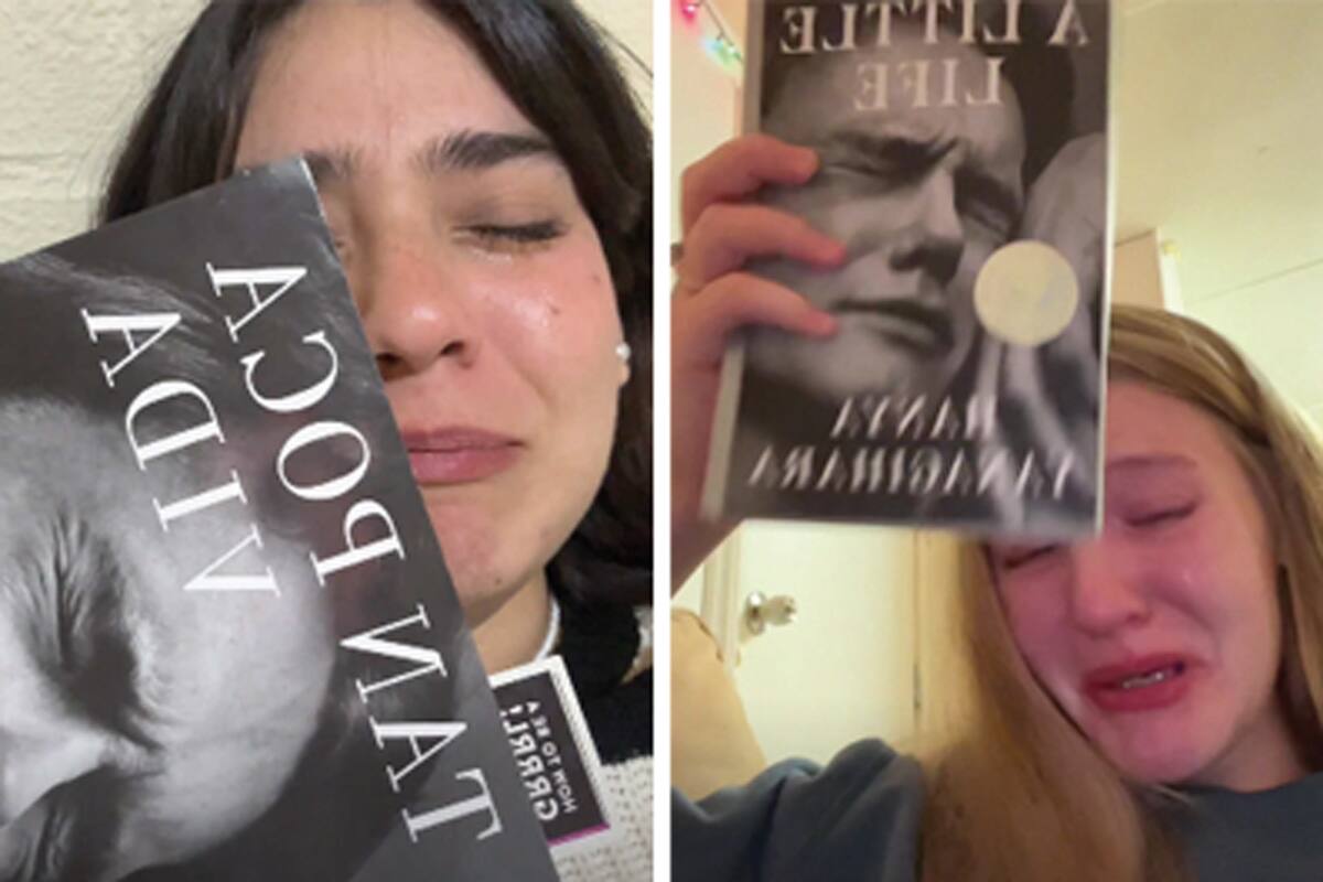 En TikTok, los bookfluencers se desafían a leer "Tan poca vida" y terminan llorando
