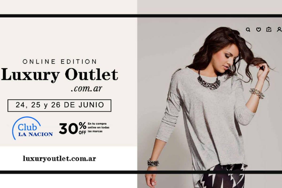 En total 26 marcas están participando de la primera Online Edition del Luxury Outlet, que ofrece un descuento del 30% en la compra de indumentaria