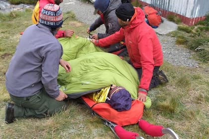 En total fueron 45 km de traslado de ida y vuelta que incluyó una parte de traslado náutica