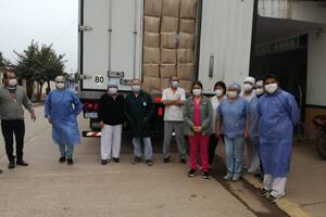 En total, se consiguió la donación de 6200 kits de bioseguridad