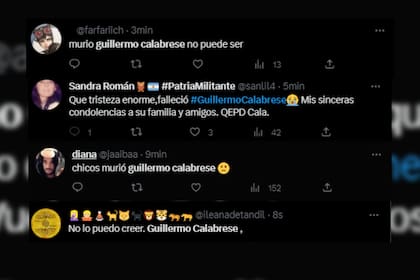 En Twitter, despiden con dolor a "Cala"(Captura Twitter)