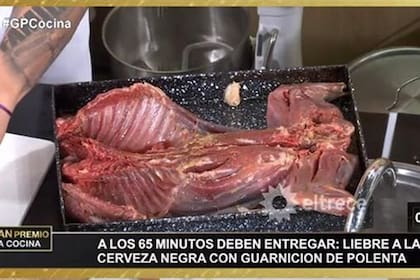 En un especial de "platos regionales" de la provincia de Río Negro, los participantes cocinaron "liebre patagónica"