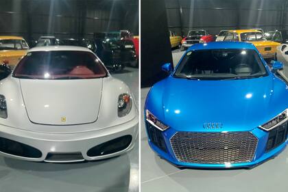 En un galpón de la quinta de Villa Rosa se guardaban autos de lujo y de colección