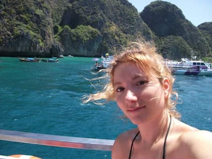 En un paseo por las islas Phi Phi en Tailandia.