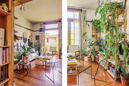 En un tercer piso, el hogar de Gabo Garaballo y Víctor Ledesma, creadores de Planta, la tienda de plantas de colección y macetas de autor. En el barrio también va a funcionar su nuevo emprendimiento, Casa Planta.