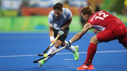 Agustín Mazzilli, el habilidoso jugador de Lomas que fue clave en el 4 a 2 ante Bélgica, en la final olímpica de Río 2016