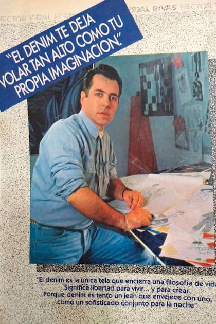 En una campaña para Alpargatas, el mayor fabricante de denim de
Argentina, cuando era director de producto de Lee. También ocupó el mismo puesto en Etam, cuando la firma tenía 72 sucursales en todo el
país. “Además fui responsable de la casa de ropa para chicos Piruetas.
Me acuerdo que Nacho (Viale) desfiló en Mar del Plata cuando tenía 4 años”, cuenta.