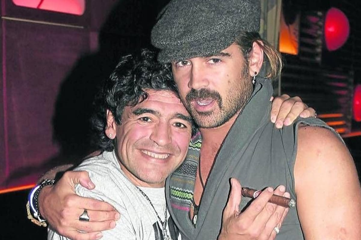 En una charla con LA NACION, Colin Farrell recordó la noche que salió con Diego Maradona: "Nos reímos durante horas"