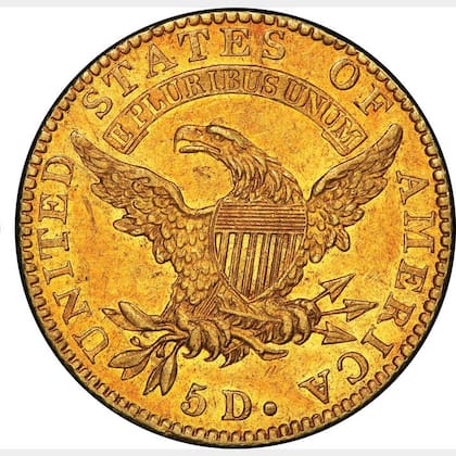 En una de sus caras, la moneda lleva un águila