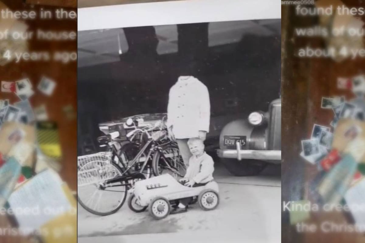En una habitación oculta en su propia casa, la usuaria de TikTok Kam Mee encontró fotografías y objetos inqiuetantes