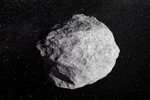 En una imagen cedida por la Agencia Espacial Europea, se ve una representación artística del asteroide. Los investigadores dicen que hay un 1,3% de posibilidades de que la roca espacial 2024 YR4 golpee nuestro planeta, pero no hasta diciembre de 2032. Foto: Agencia Espacial Europea vía The New York Times