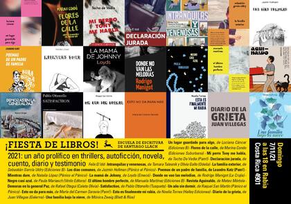 En una misma tarde, se presentan 21 libros publicados entre 2020 y 2021