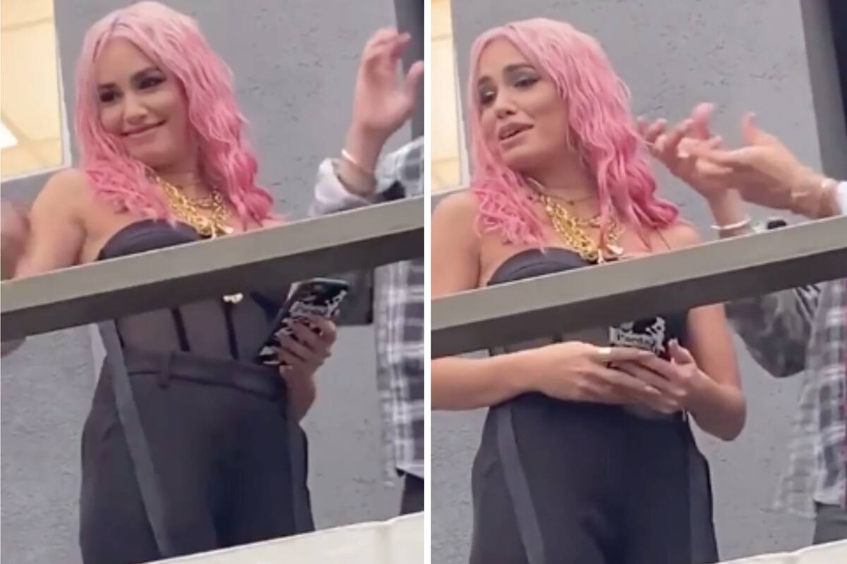 En una pausa de grabación de La Voz Argentina, Lali Espósito salió a saludar a sus fanáticas y tuvo una llamativa respuesta al escuchar un piropo