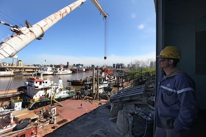En una recorrida por la zona se observa la actividad portuaria