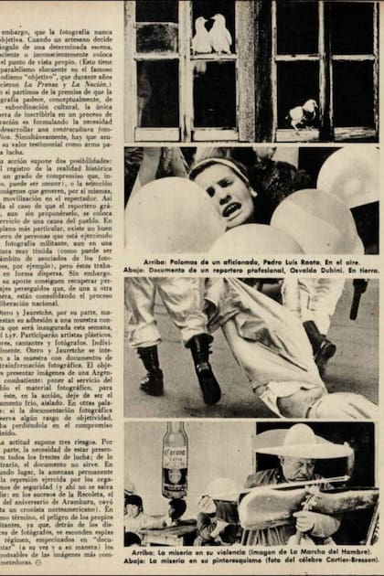 En una revista Primera Plana del año 1972, al hablar de la relevancia del fotoperiodismo para retratar la realidad, se ponía como ejemplo de reporteros gráficos a Osvaldo Dubini y al francés Henri Cartier-Bresson, un gran referente para el fotógrafo argentino