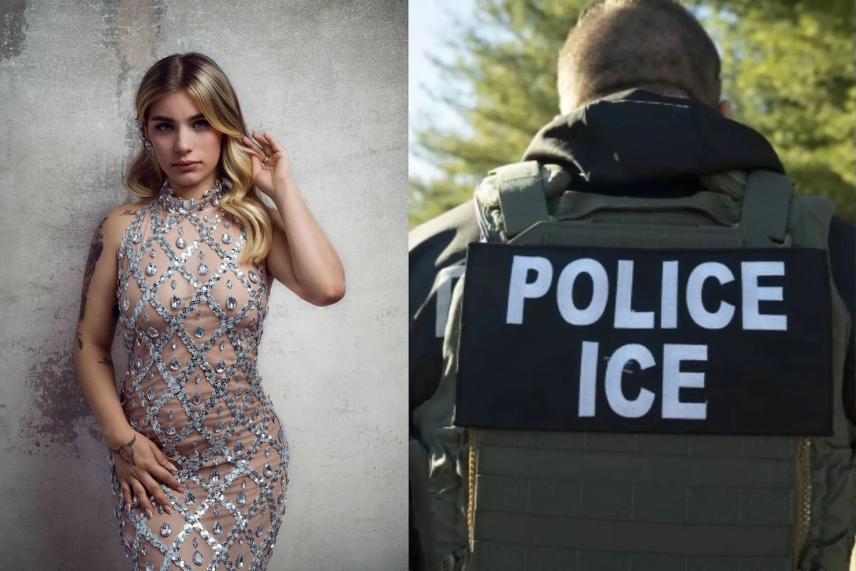En una transmisión de TikTok, la influencer reveló que tiene que usar un grillete electrónico durante sus trámites migratorios