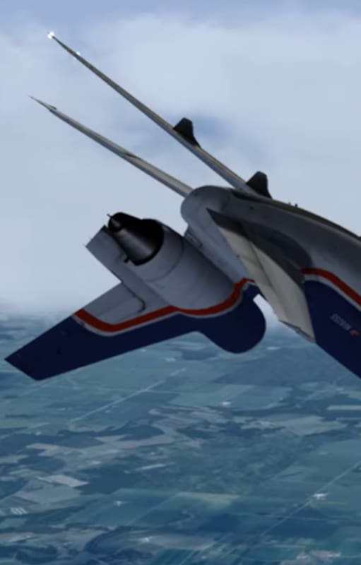 En uno de los movimientos que realizó Tucker, el avión quedó prácticamente invertido a casi 20.000 pies, algo inédito para un DC-10