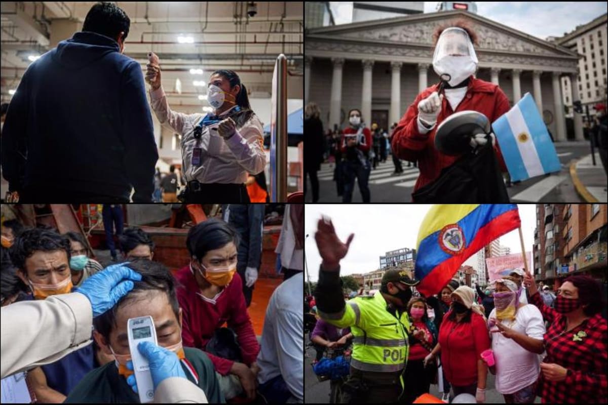 En varios lugares, como en la Argentina, la cuarentena se extendió