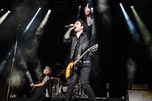 En Vélez, Billie Joe Armstrong de Green Day se mostró en permanente contacto con el público. Foto: RollingStone/ Agustín Dusserre