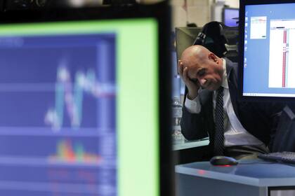En Wall Street, caras de preocupación por la caída de los mercados