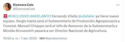 En X se conoció el adelanto de los nuevos funcionarios