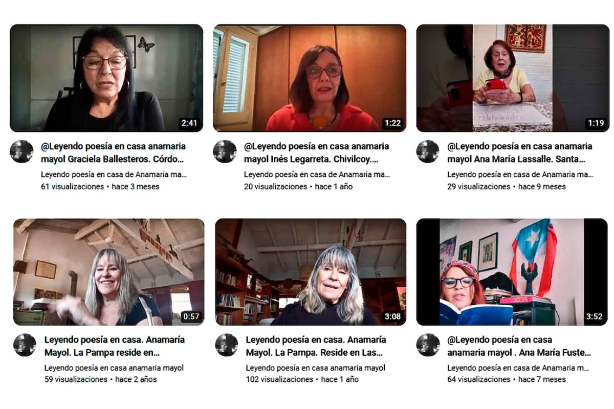 En YouTube existe una biblioteca parlante: "Leyendo poesía en casa"