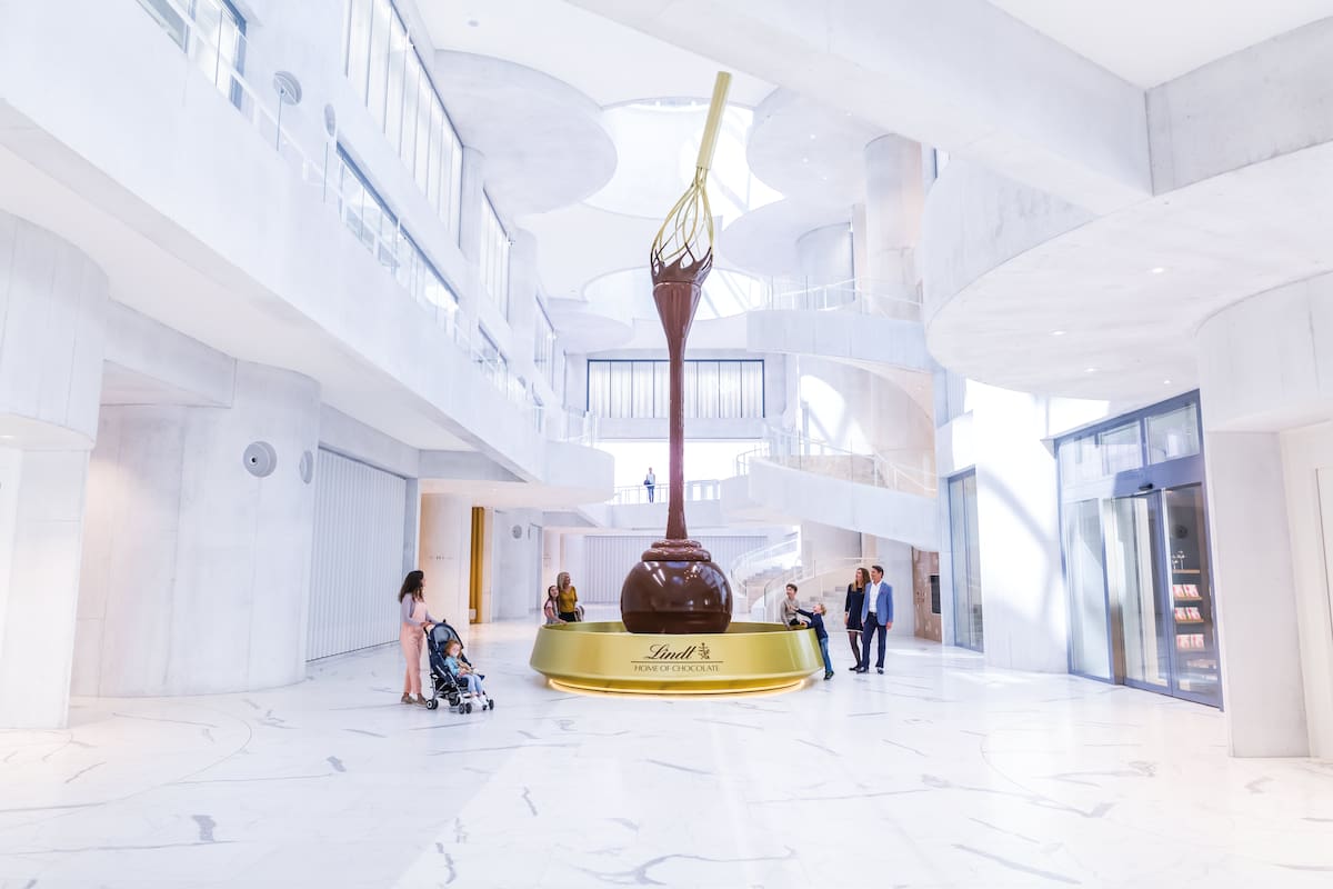En Zúrich se inauguró Lindt Home of Chocolate, fábrica y museo para sumergirse en el mundo del dulce