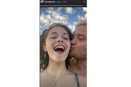 Enamorados. Tomás Kirzner y Minerva Casero disfrutan de una escapada romántica en Cancún