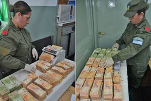 Encontraron dinero en una terminal de omnibus de San Juan