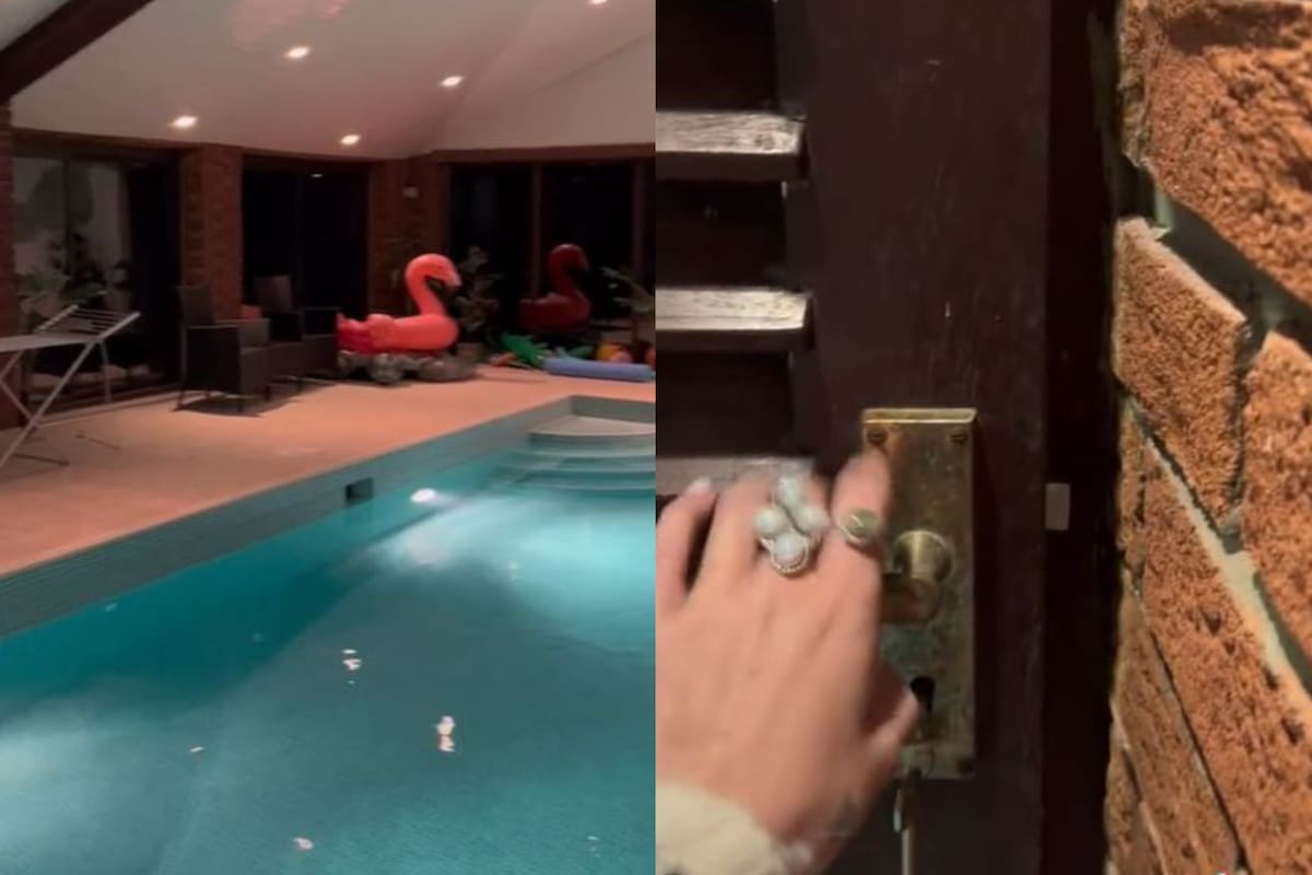 Encontró una puerta “secreta” en su piscina y se llevó la sorpresa de su vida: “Tenían que ocultarla”