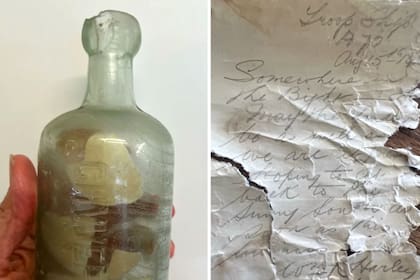 Encuentran una botella con mensajes escritos por soldados de la Primera Guerra Mundial en la costa de Australia