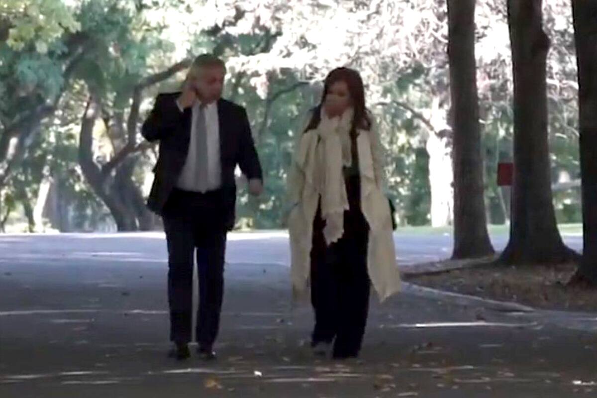 Encuentro en Olivos de Alberto Fernández y Cristina Fernández