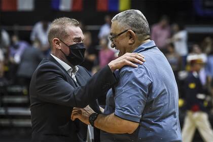 Encuentro entre la selección Argentina de Básquet y Panamá.
