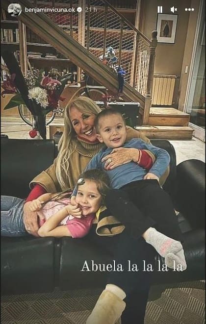 Encuentros para atesorar: Isabel la madre de Benjamín Vicuña disfrutó de sus nietos Magnolia y Amancio (Foto: Instagram @benjaminvicuna.ok)