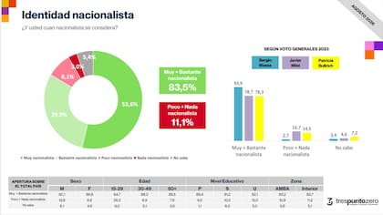 Encuesta: identidad nacionalista