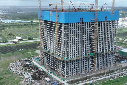 Energy Vault Announces Commencement of Commissioning of World’s First EVx™ Gravity Energy Storage System (Photo: Business Wire)