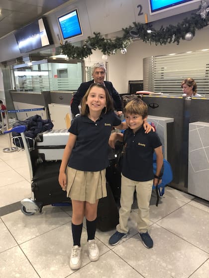 Enero de 2020, todos listos para embarcar en Ezeiza