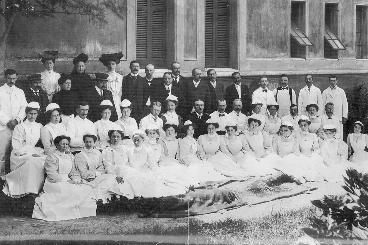 Médicos en el Hospital Italiano