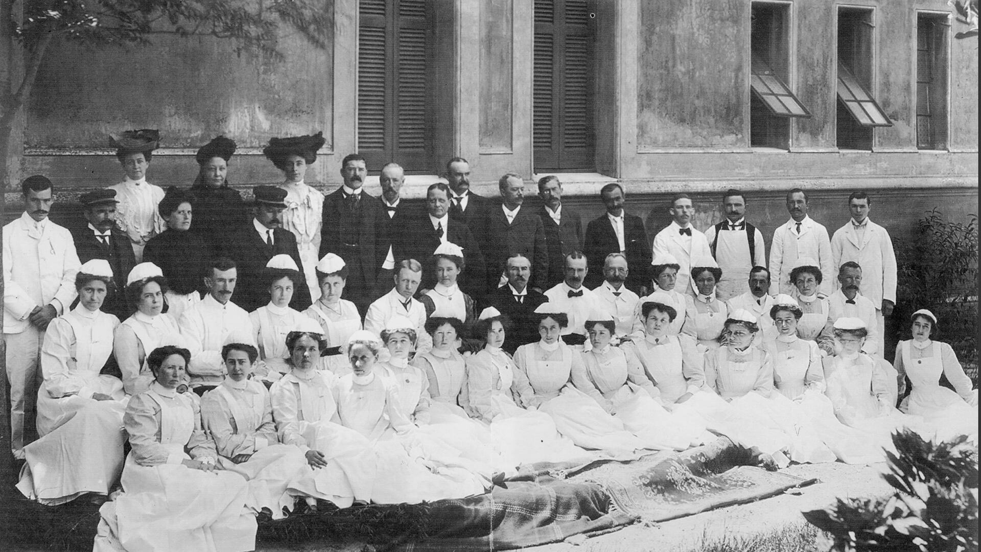 Médicos en el Hospital Italiano