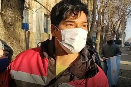 Enfermero Sebastián Barrientos: denunció golpes de la policía durante un control vehicular.