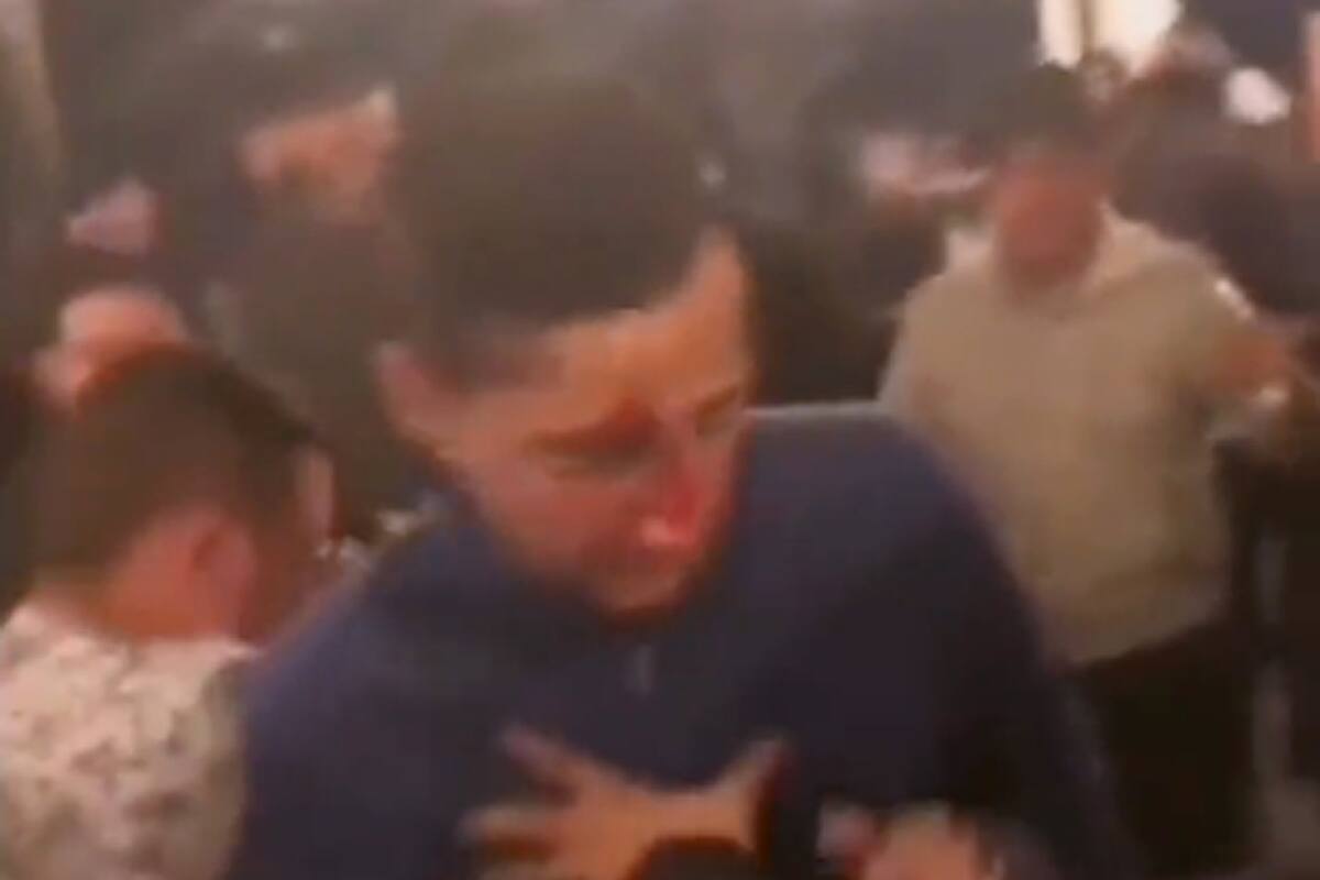 Enfrentamiento entre hinchas argentinos y mexicanos en Qatar