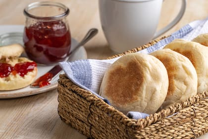 English muffins para el desayuno