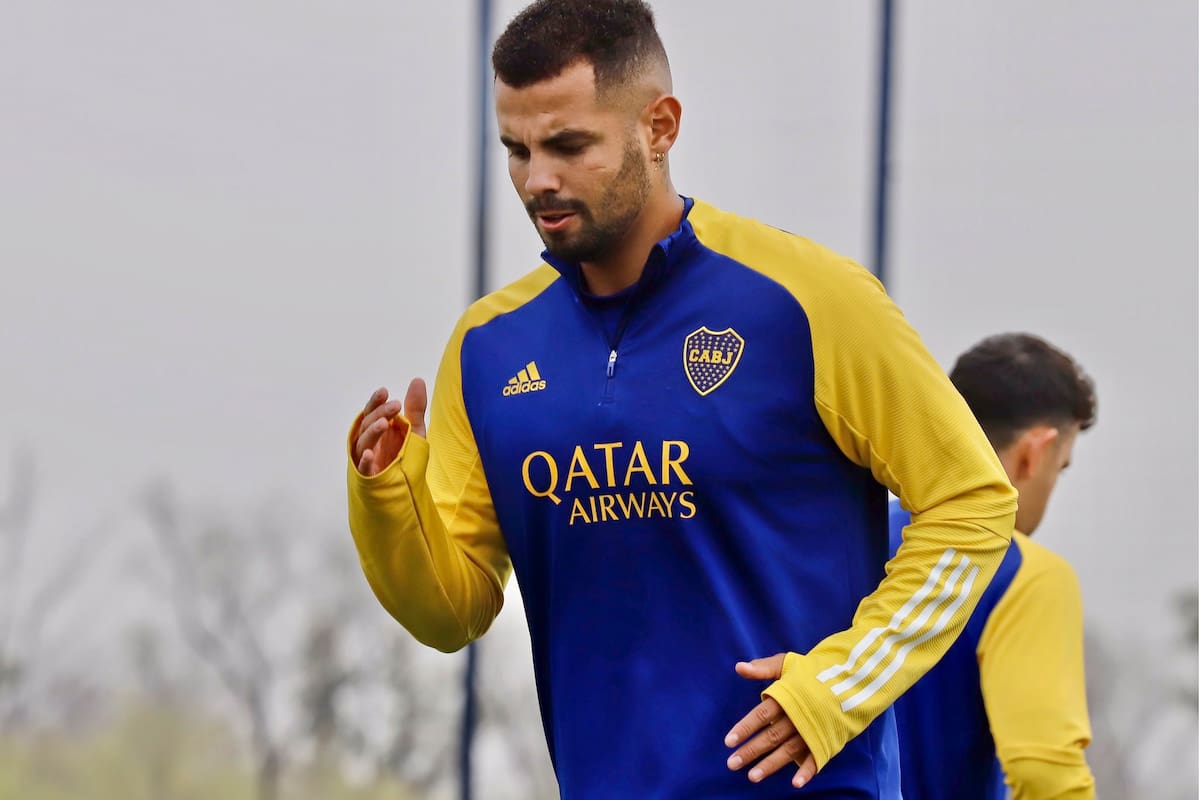 Enrenamiento de Boca Juniors.