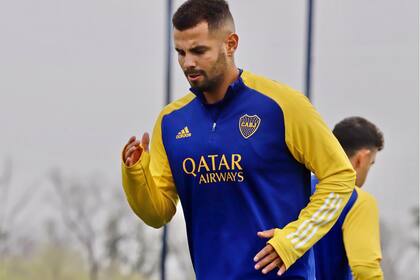 Enrenamiento de Boca Juniors.