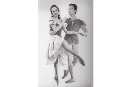 Con Olga Ferri, en Giselle
