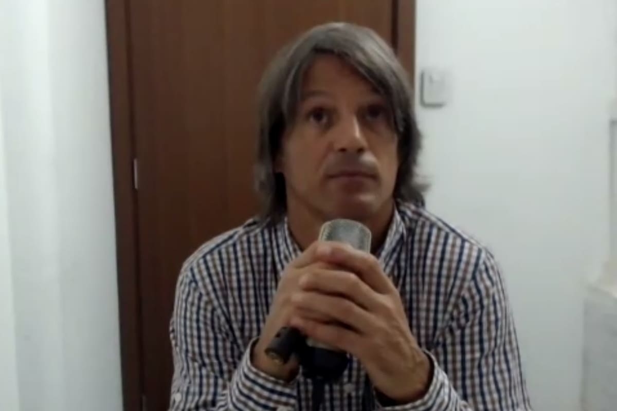 Enrique Blaksley, al responder preguntas del fiscal Abel Córdoba desde la Unidad 31, de Ezeiza