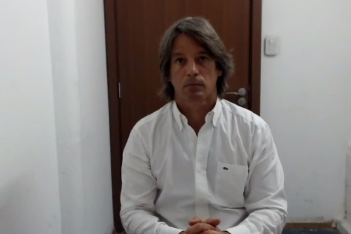 Enrique Blaksley, en la Unidad 31, durante su indagatoria en el juicio por las 318 estafas atribuidas a su empresa, Hope Funds