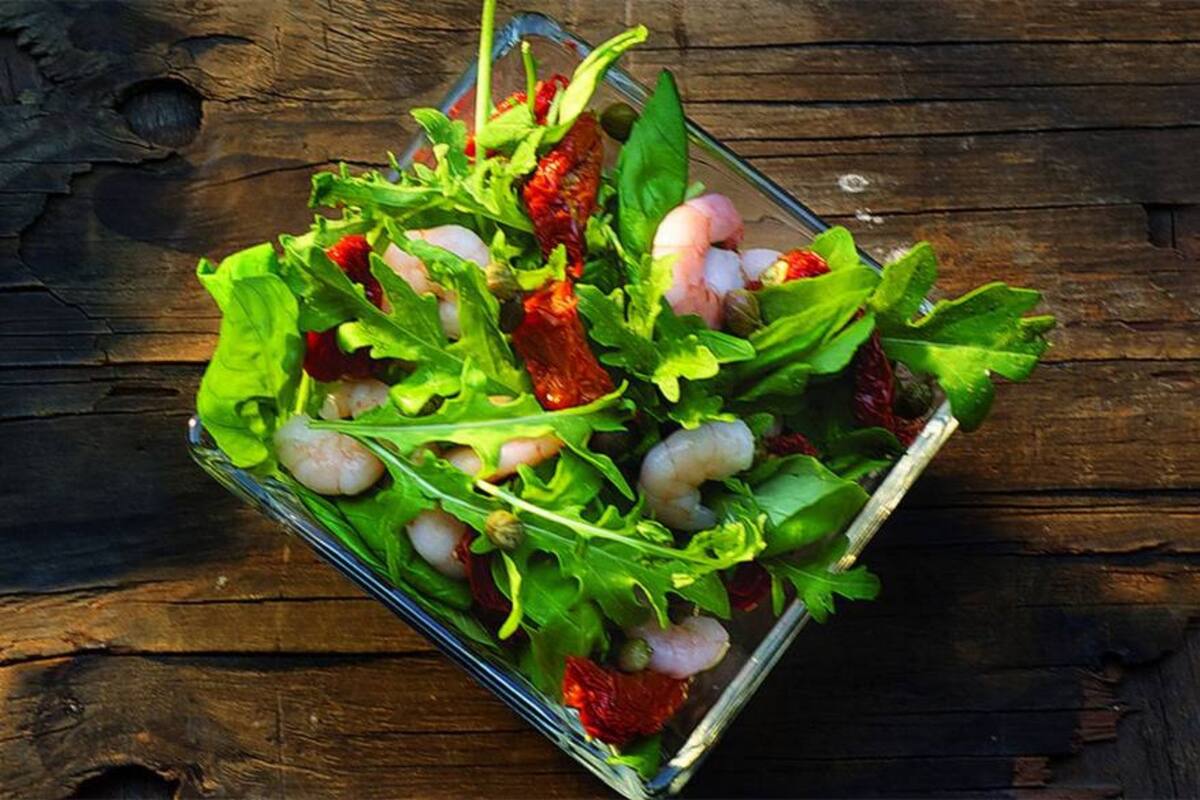 Ensalada de camarones