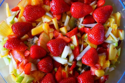Ensalada de frutas con miel