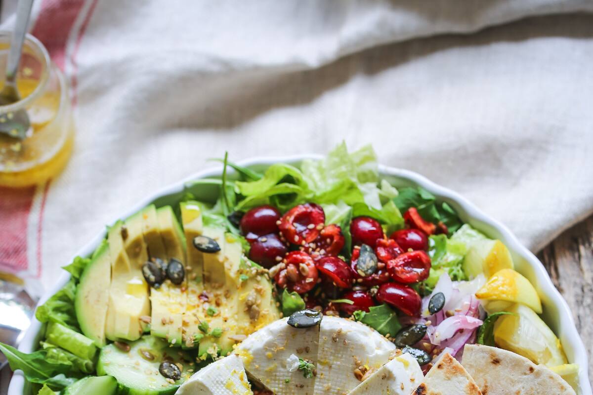 Ensalada rica en colores